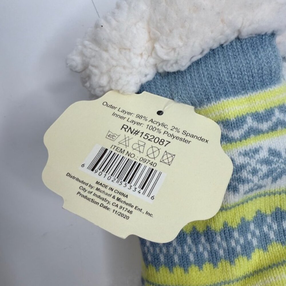 Comfy Mid-Calf Sherpa-Lined Slipper Socks with Non-Slip Dots - Picture 4 of 5